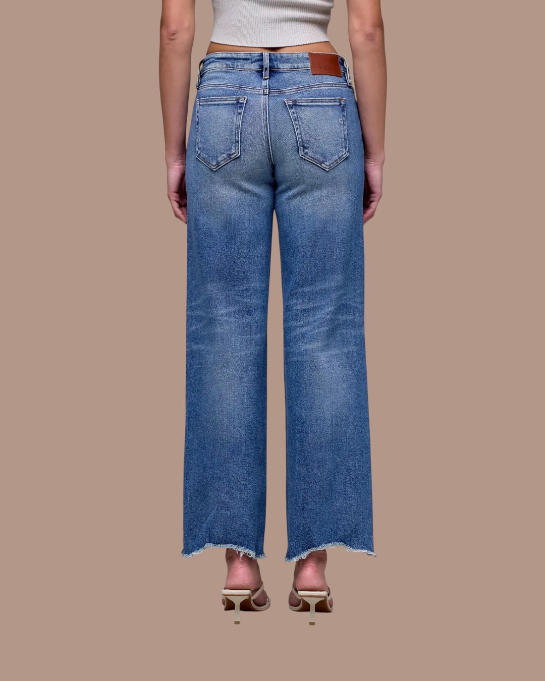 Logan Low Rise Chewed Hem Jeans - Hidden Denim