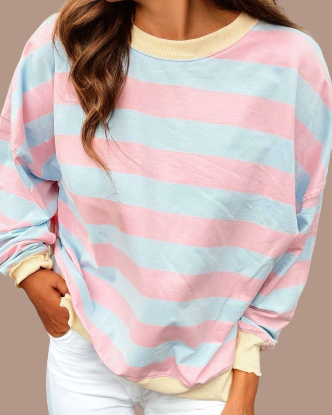 Sadie Striped Shirt-Plus