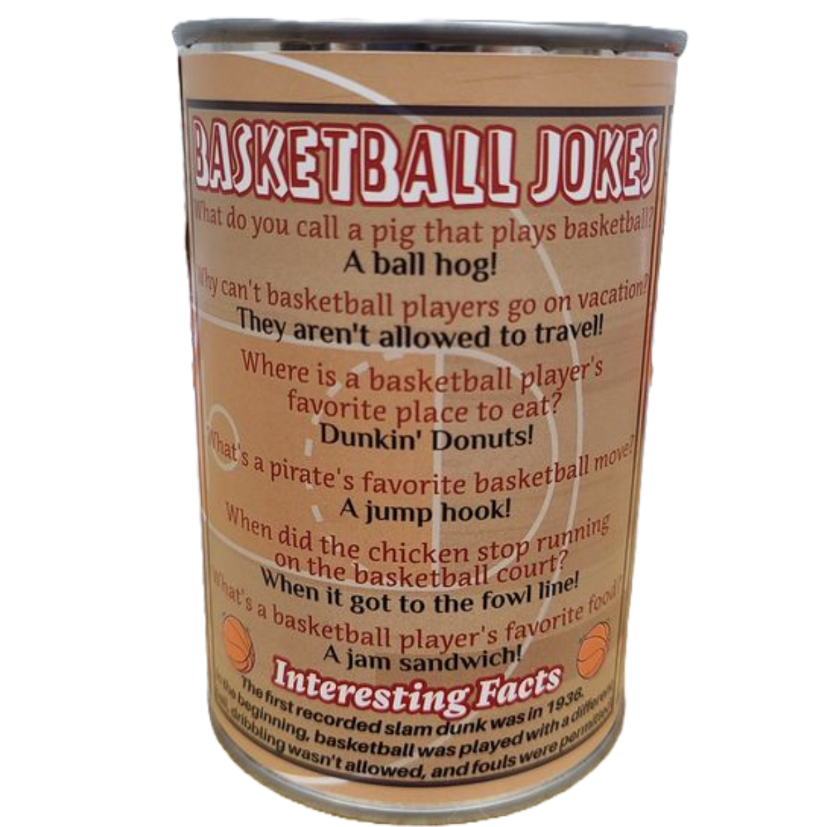 Jordan the Canned Basketball | Sports Plush in a Can w/Jokes