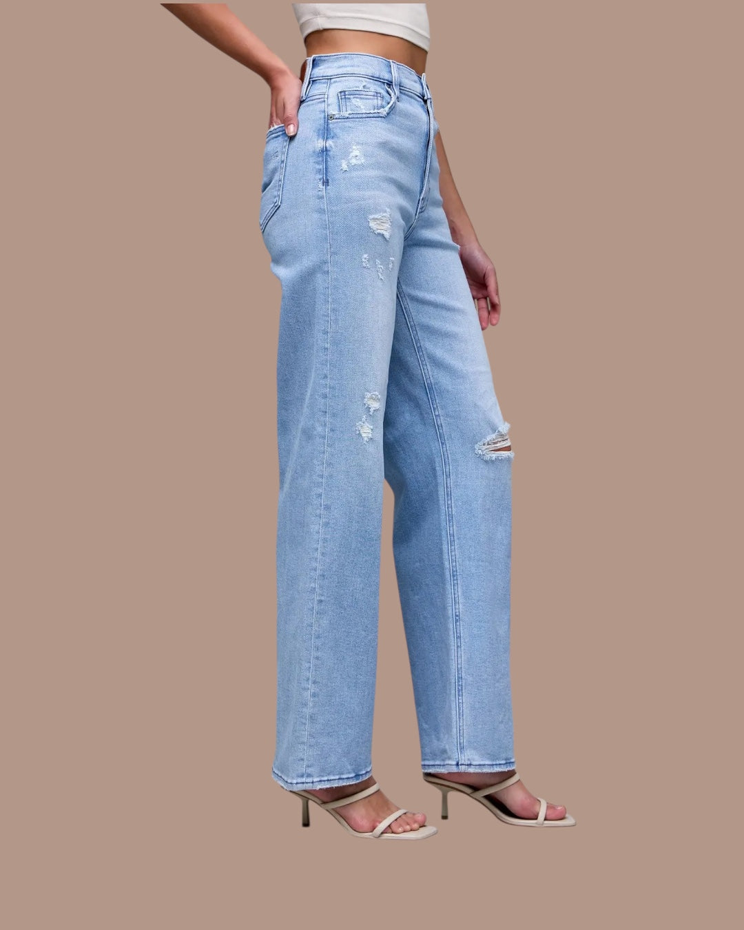 Logan High-Rise Dad Jean-Hidden