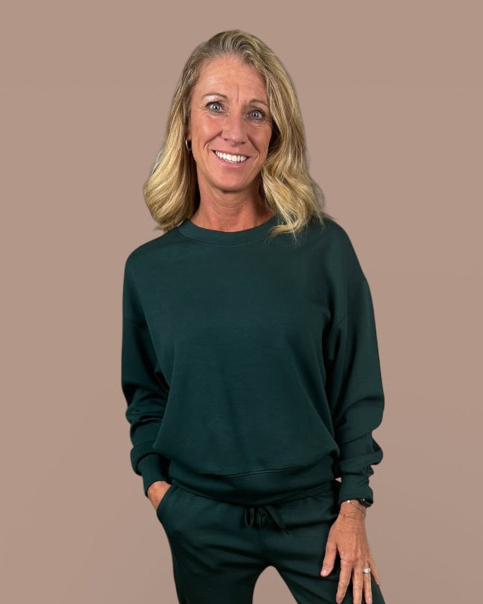 Lux Crewneck Sweatshirt - Ultra Soft Scuba Fabric