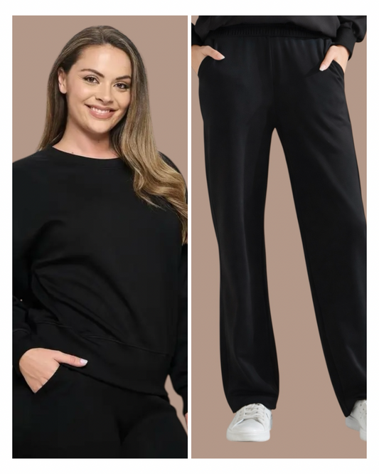 Lux Wide Leg Set-2 Piece Set-Plus