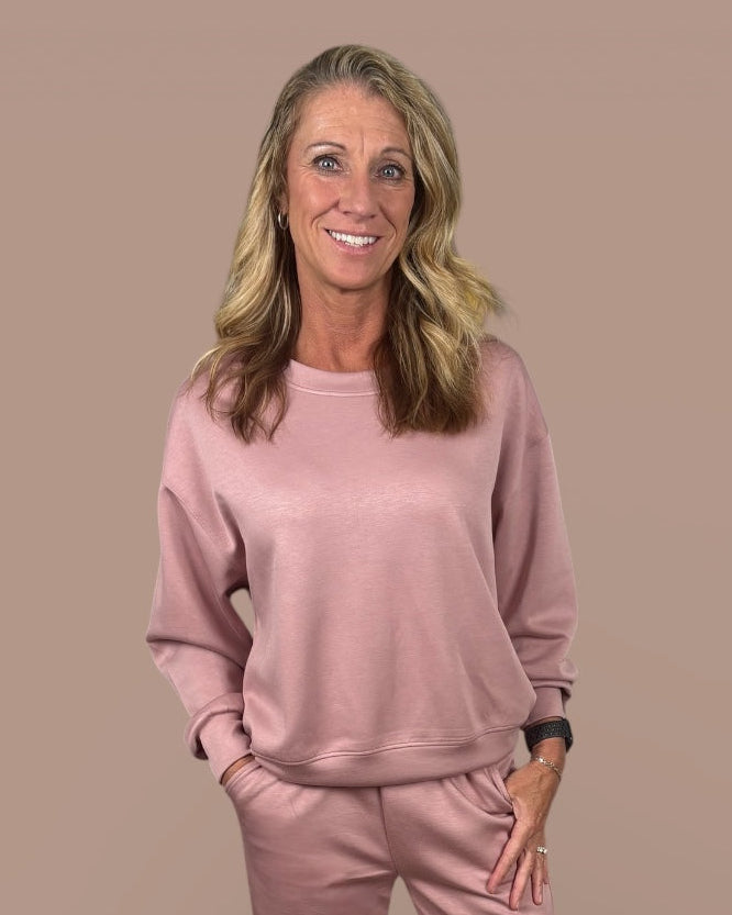 Lux Crewneck Sweatshirt - Ultra Soft Scuba Fabric