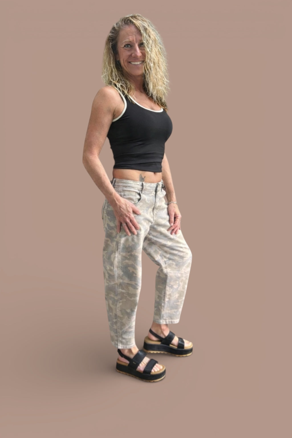 Sammie Jean & U-Neck Tank-2 piece outfit