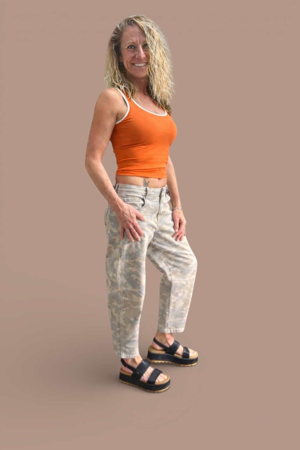 Sammie Jean & U-Neck Tank-2 piece outfit