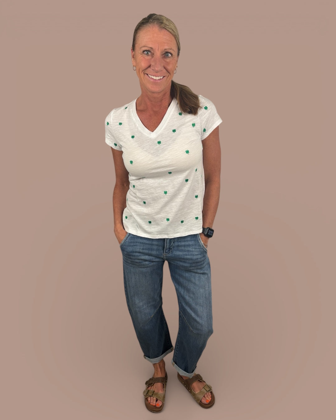 Shamrock V-neck