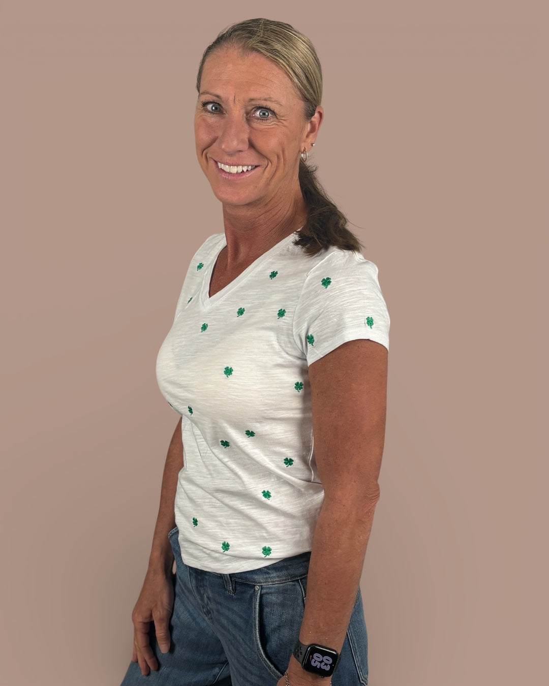 Shamrock V-neck
