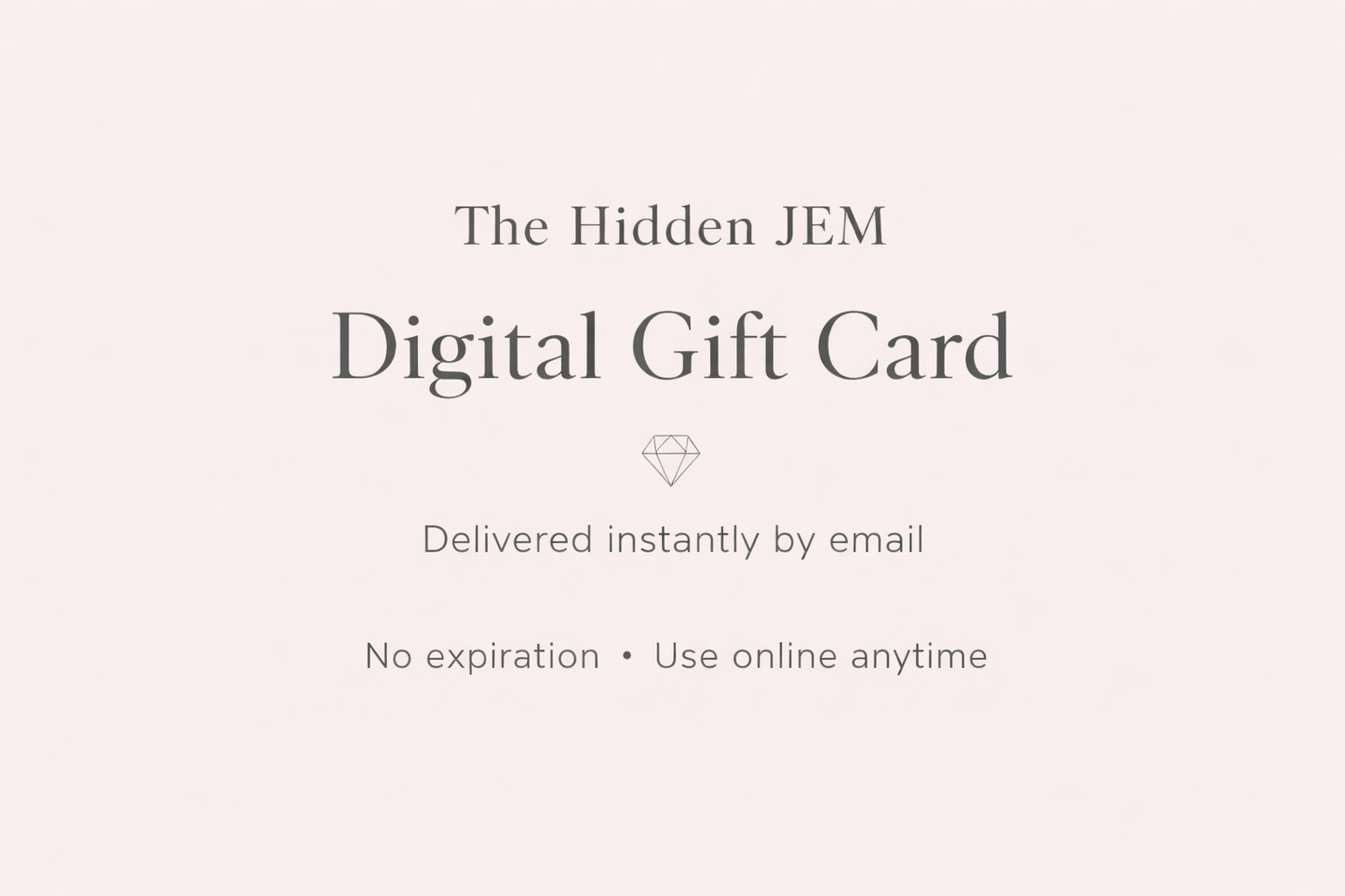 The Hidden JEM Gift Card