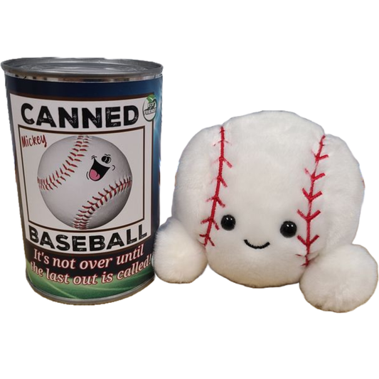 Mickey the Canned Baseball | Sports Plush in a Can w/Jokes
