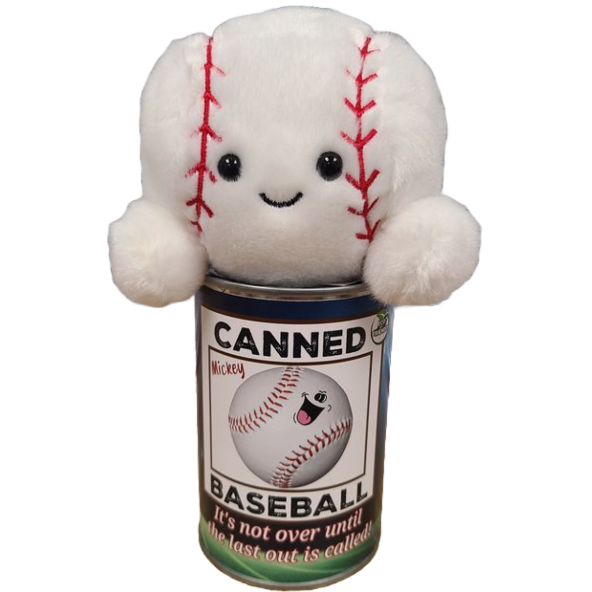 Mickey the Canned Baseball | Sports Plush in a Can w/Jokes